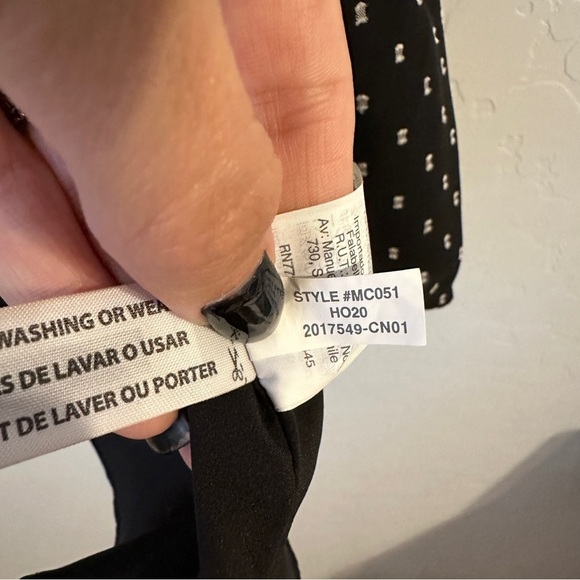 Madewell Flutter-Sleeve Peplum Top in Clipdot Size XS - Picture 7 of 7